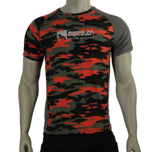 T-shirt d'entraînement athlétique imprimé d'escalade