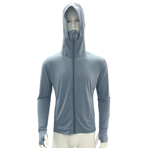Protection solaire froid fuyant l'été léger de la pêche à la pêche à hoodie à capuche élevé