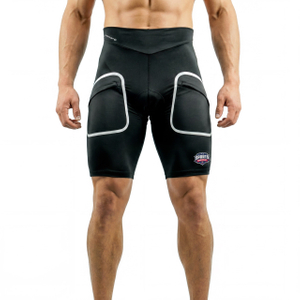 Short de cyclisme réfléchissant avec poches scellées pour hommes